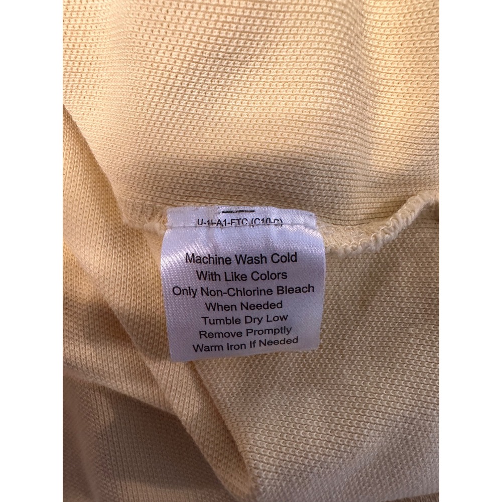 Jos A Bank Traveler Collection Polo Shirt Mens Large Yellow 100% Cotton Pique - Picture 8 of 10